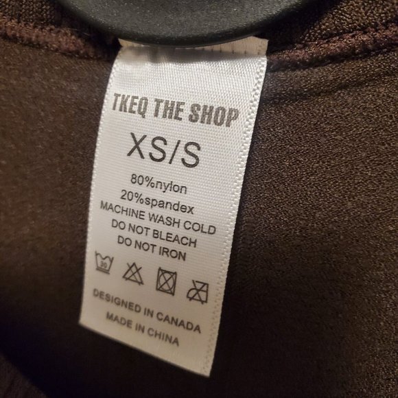 TKEQ Kennedy Long Sleeve Seamless Shirt Color: Espresso Brown Size: XS/S - Picture 6 of 12